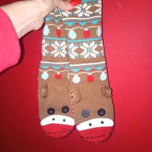 Nick and Nora warm monkey socks